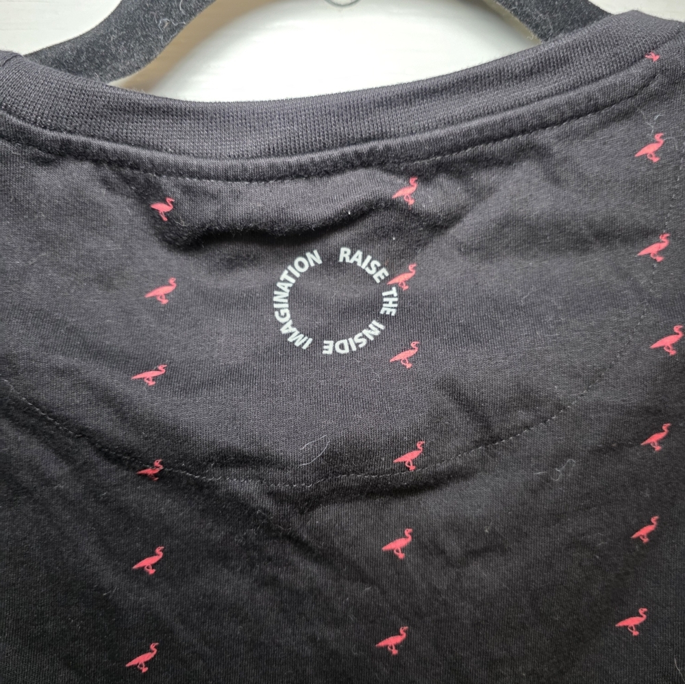 Cactus Man Black Tee with Red Pattern - Picture 6 of 7